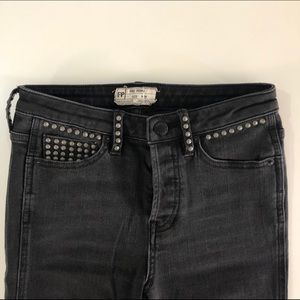 Free People studded jeans.